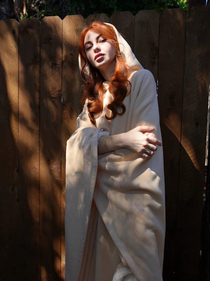 Oversized Damen-Hoodie-Decke mit weichem Plüschfutter und großer Kapuze, Ansicht 17