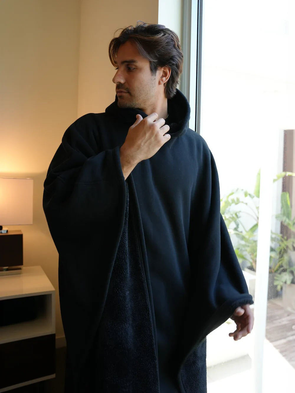 Oversized Damen-Hoodie-Decke mit weichem Plüschfutter und großer Kapuze, Ansicht 18