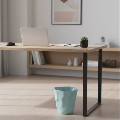 Papierkorb aus Polypropylen in Knitteroptik mit unregelmäßiger Form für Bad, Schlafzimmer und Büro, Ansicht 8