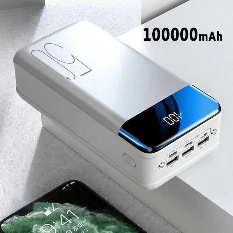 Powerbank mit 30.000 mAh, Schnellladefunktion und LED-Anzeige für Smartphone und Tablet, Ansicht 5