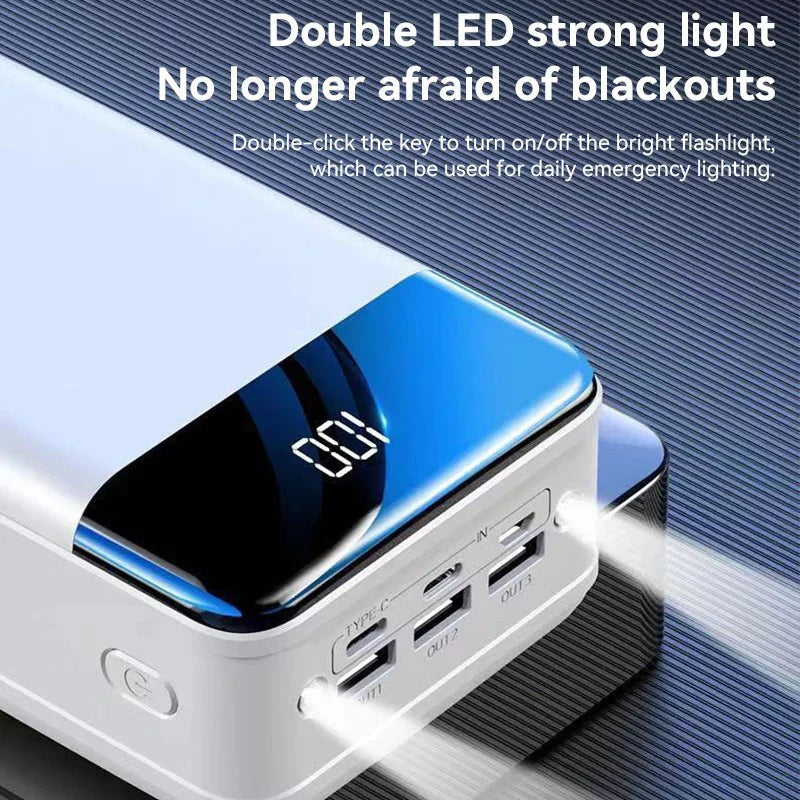 Powerbank mit 30.000 mAh, Schnellladefunktion und LED-Anzeige für Smartphone und Tablet, Ansicht 8