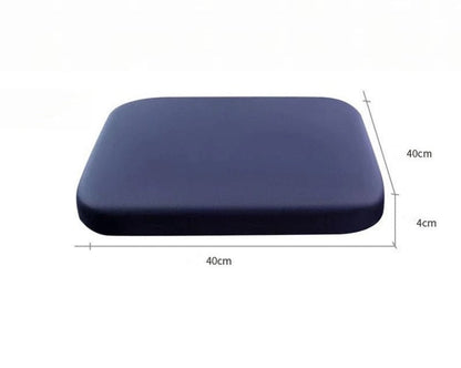 Quadratisches Sitzkissen aus Memory-Foam mit rutschfester Unterseite für Stuhl, Büro und Auto, Ansicht 10
