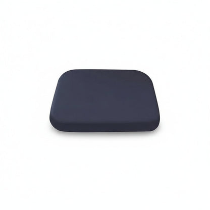 Quadratisches Sitzkissen aus Memory-Foam mit rutschfester Unterseite für Stuhl, Büro und Auto in Dunkelblau