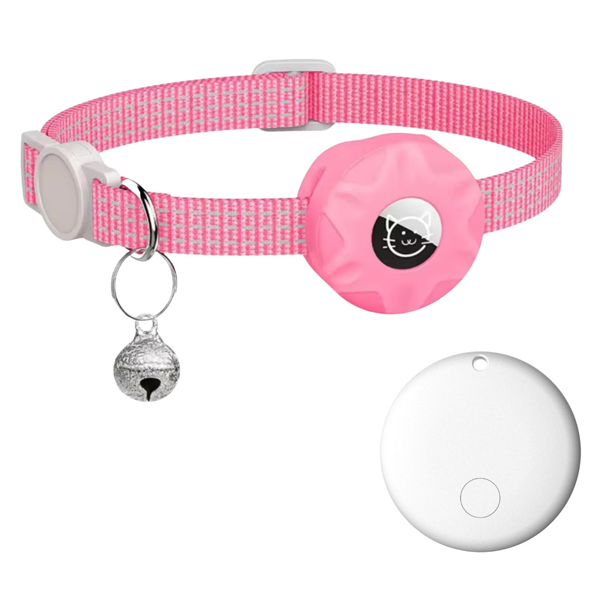 Reflektierendes Haustierhalsband mit Tracker für Android, Glocke und Sicherheitsverschluss, Ansicht 5