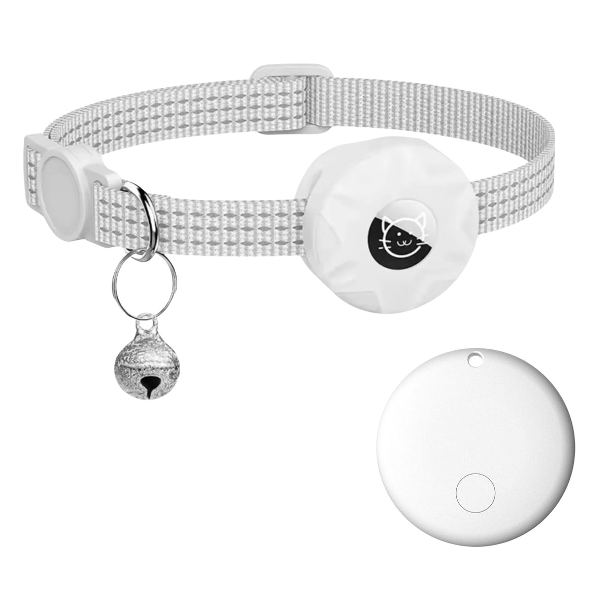 Reflektierendes Haustierhalsband mit Tracker für Android, Glocke und Sicherheitsverschluss, Ansicht 3