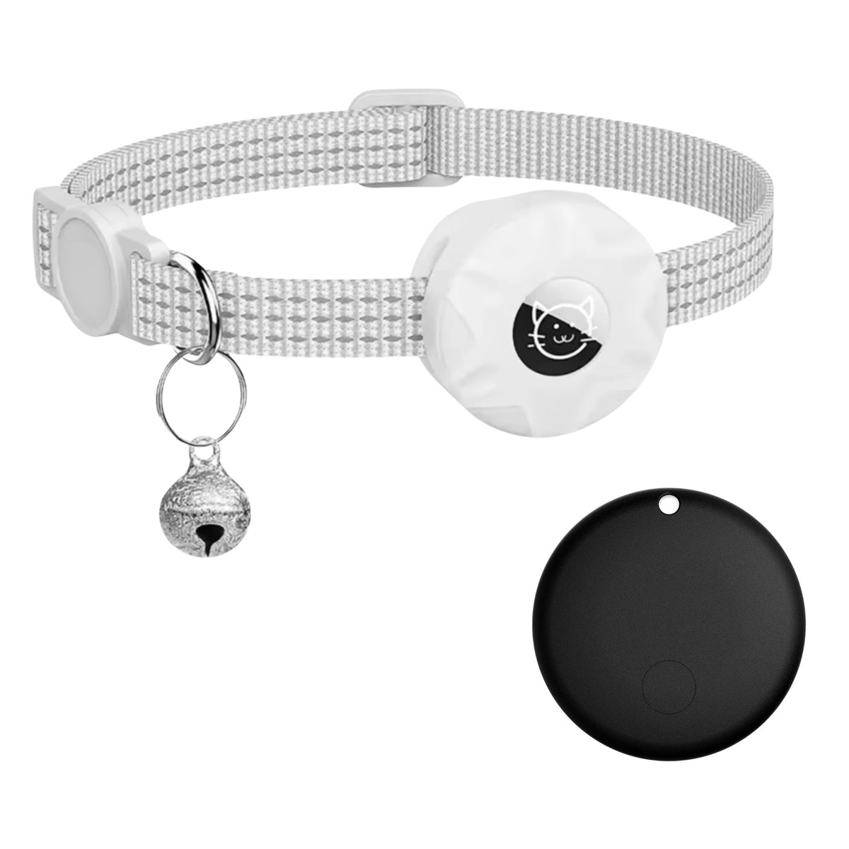 Reflektierendes Haustierhalsband mit Tracker für Android, Glocke und Sicherheitsverschluss, Ansicht 4