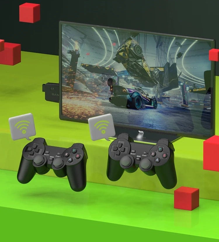 Retro-Spielkonsole als HDMI-Stick mit 64 GB, über 20.000 Spielen und 2 kabellosen Controllern, Ansicht 12