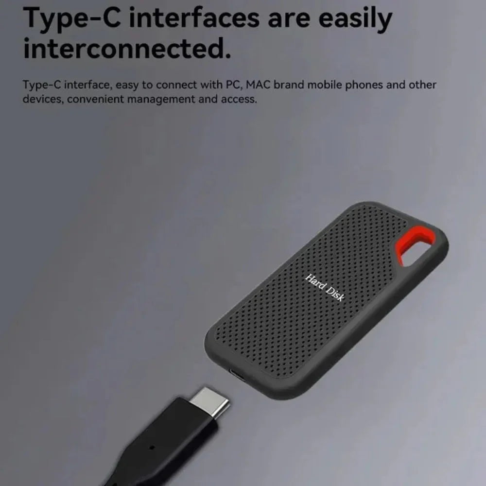 Robuste externe SSD mit USB 3.2 Typ-C und stoßfestem Gehäuse mit Öse für unterwegs, Ansicht 4