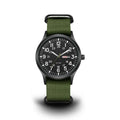Robuste Outdoor-Armbanduhr im Military-Stil mit Quarzwerk, Leuchtzifferblatt und Nylonarmband