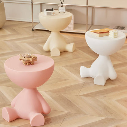Runder Beistelltisch aus Kunststoff in Figurenform als Couchtisch oder Dekotisch, Ansicht 11