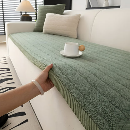 Rutschfester Sofaschoner für Haustiere aus gestepptem Plüsch, waschbar, in Größen von 70 x 70 bis 70 x 240 cm in Grün