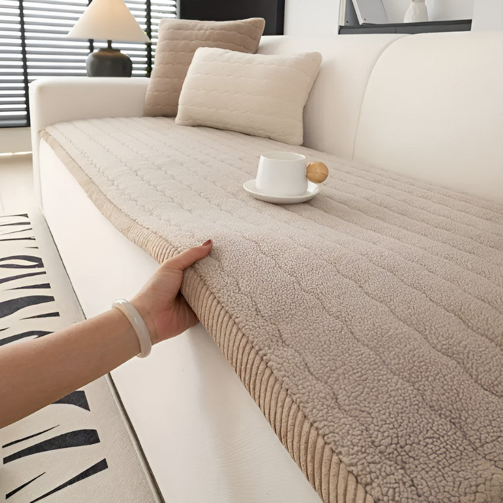 Rutschfester Sofaschoner für Haustiere aus gestepptem Plüsch, waschbar, in Größen von 70 x 70 bis 70 x 240 cm, Ansicht 8