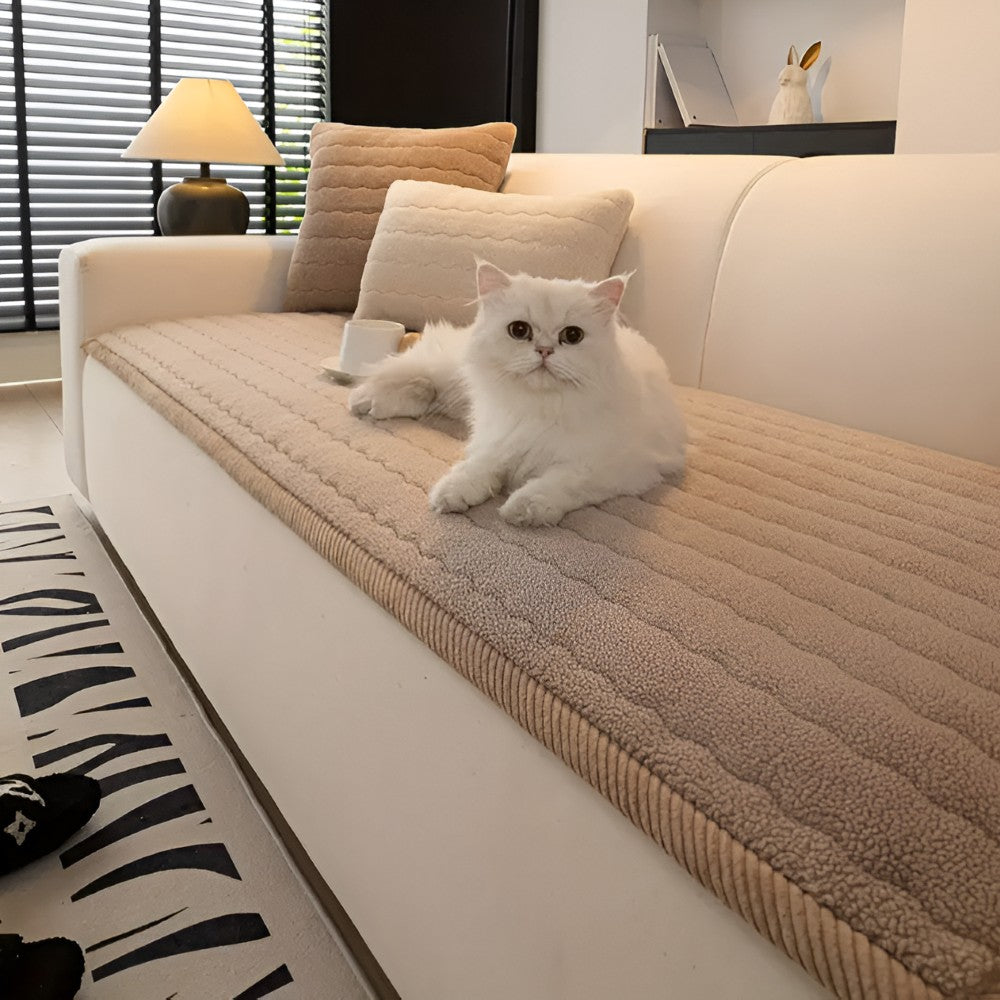Rutschfester Sofaschoner für Haustiere aus gestepptem Plüsch, waschbar, in Größen von 70 x 70 bis 70 x 240 cm, Ansicht 10