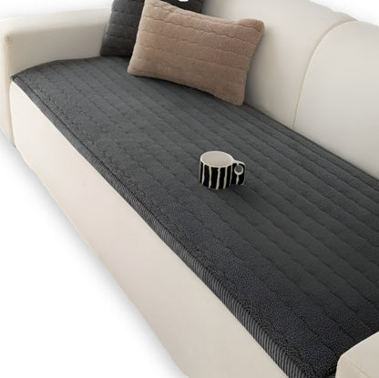 Rutschfester Sofaschoner für Haustiere aus gestepptem Plüsch, waschbar, in Größen von 70 x 70 bis 70 x 240 cm in Grau