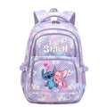Schulrucksack aus Polyester mit Blumenmuster, Comic-Motiv und verstellbaren Gurten für Kinder