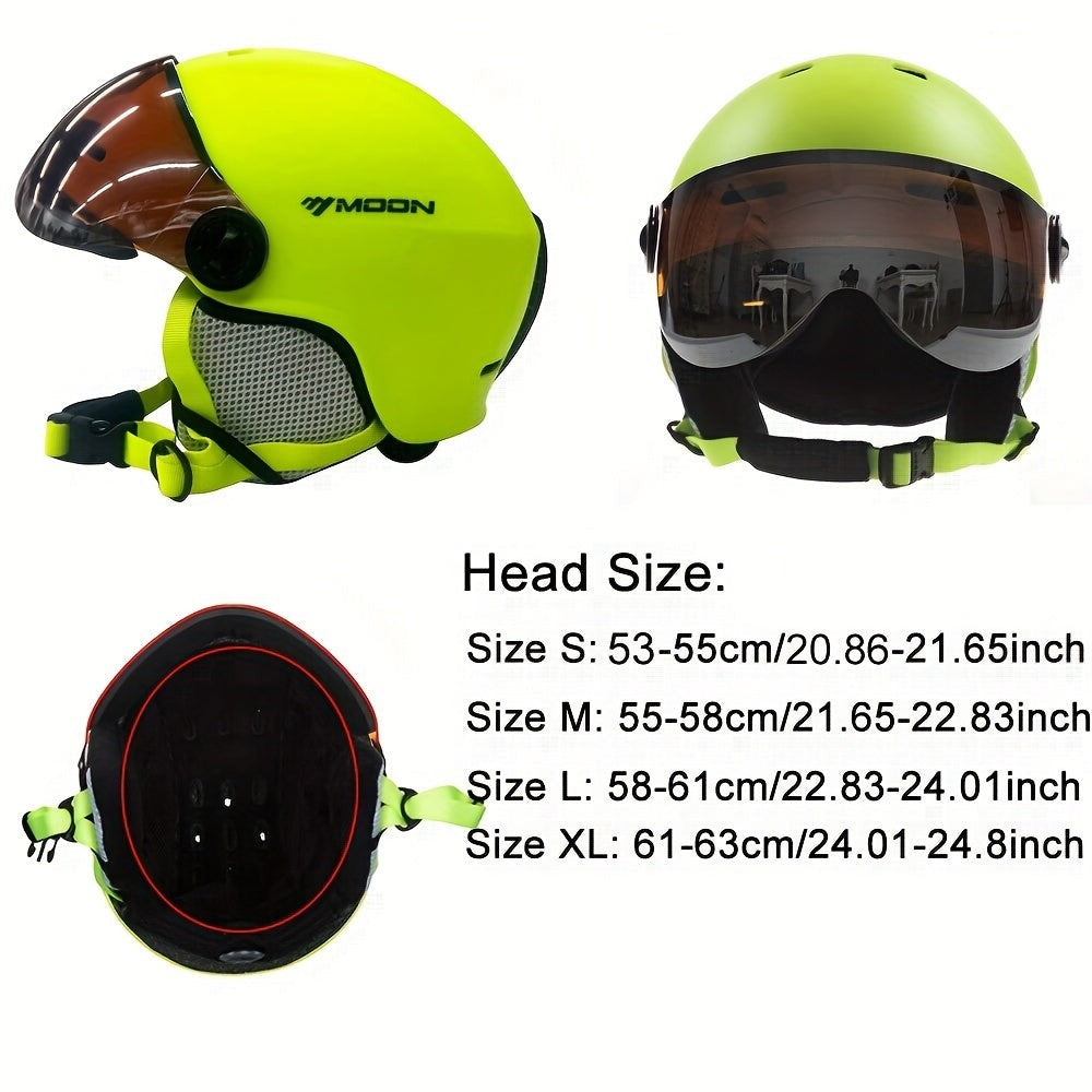 Skihelm mit abnehmbarem Visier, herausnehmbarem Innenpolster und Belüftungsöffnungen für Wintersport, Ansicht 11