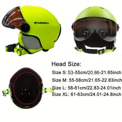 Skihelm mit abnehmbarem Visier, herausnehmbarem Innenpolster und Belüftungsöffnungen für Wintersport, Ansicht 11