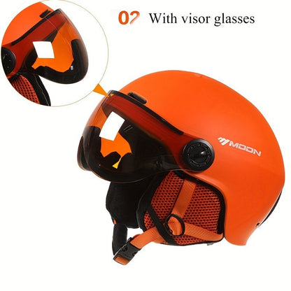 Skihelm mit abnehmbarem Visier, herausnehmbarem Innenpolster und Belüftungsöffnungen für Wintersport, Ansicht 12