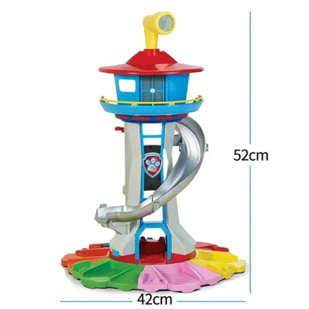 Spielturm mit Rettungsfahrzeugen, Rutschbahn und 9 Spielfiguren für Kinder ab 4 Jahren, Ansicht 3