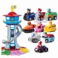 Spielturm mit Rettungsfahrzeugen, Rutschbahn und 9 Spielfiguren für Kinder ab 4 Jahren