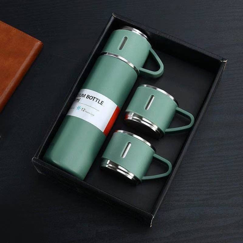 Thermosflasche aus Edelstahl mit 500 ml, Deckel als Becher und 12 Stunden Wärmehaltung, Ansicht 6