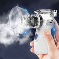 Tragbarer Ultraschall-Vernebler mit zwei Masken, Mundstück und USB-Kabel für zu Hause und unterwegs