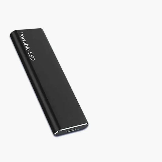 Ultraflache externe SSD mit 256 GB, USB-C-Anschluss und Metallgehäuse für Windows und Mac in Schwarz (256 GB)