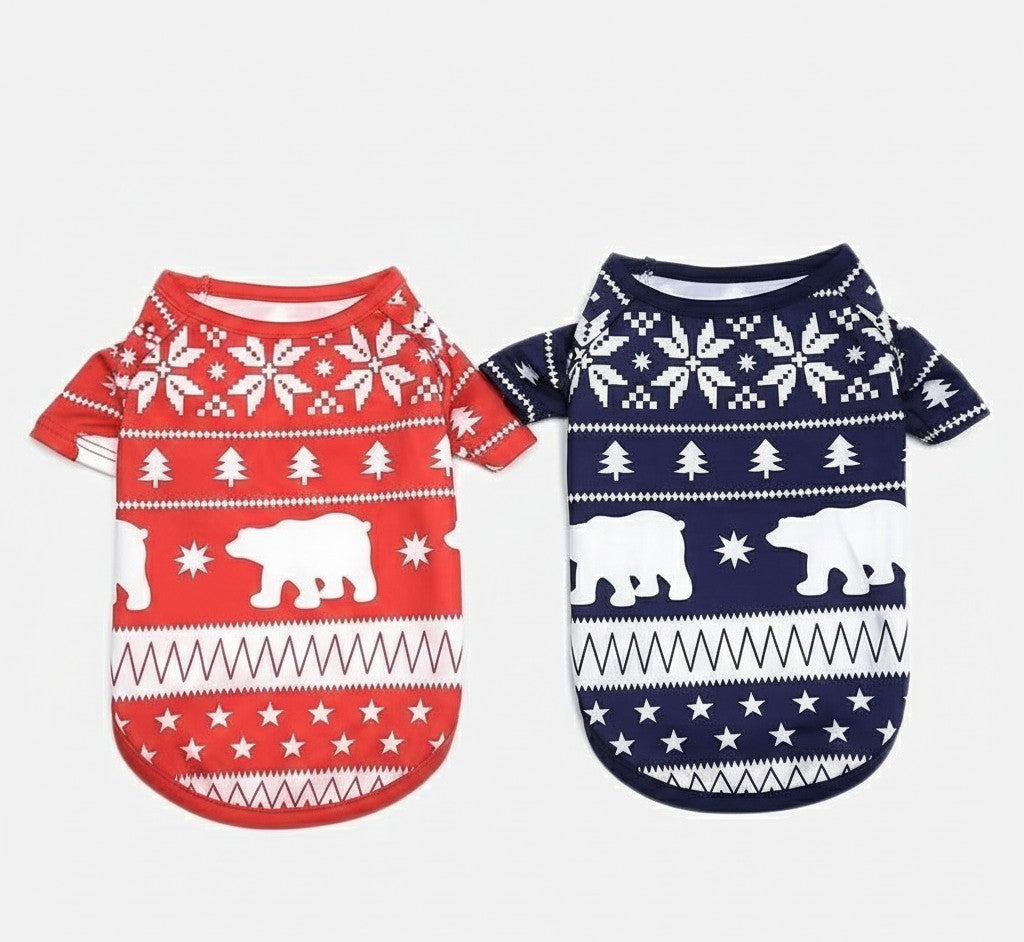 Unisex-Weihnachtsschlafanzug für die Familie mit Winterprint, passend für Erwachsene, Kinder und Hund, Ansicht 6