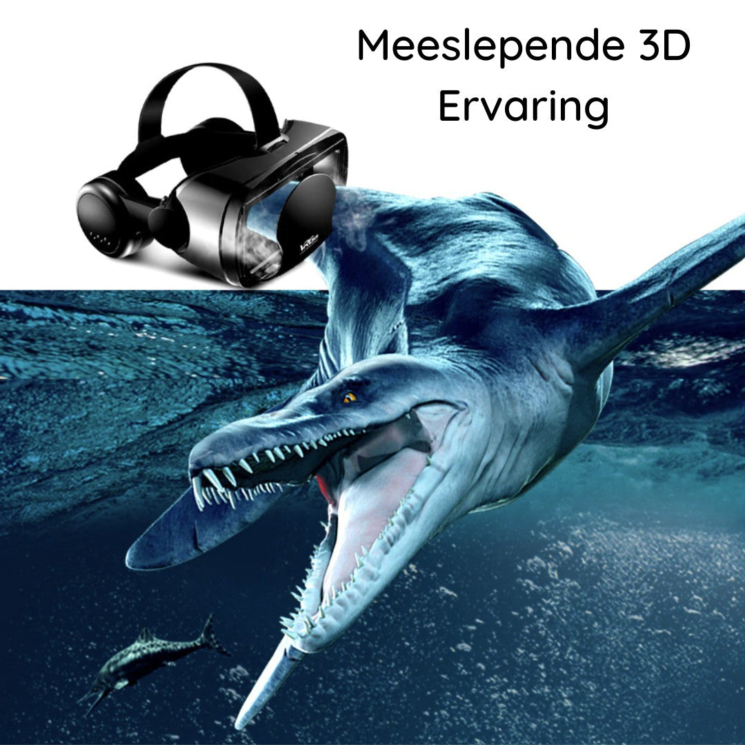 VR-Brille mit integrierten Kopfhörern und einstellbaren Linsen für Smartphones von 5 bis 7 Zoll, Ansicht 9