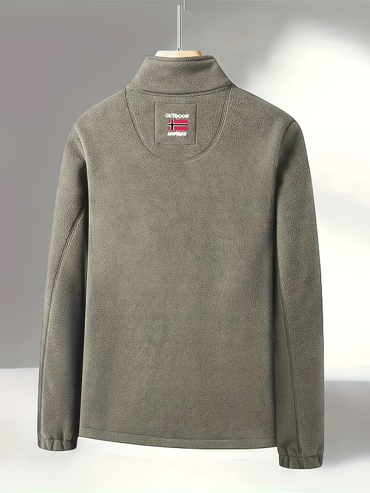 Warme Fleecejacke für Herren mit Stehkragen, Reißverschlusstaschen und Fleecefutter, Ansicht 13