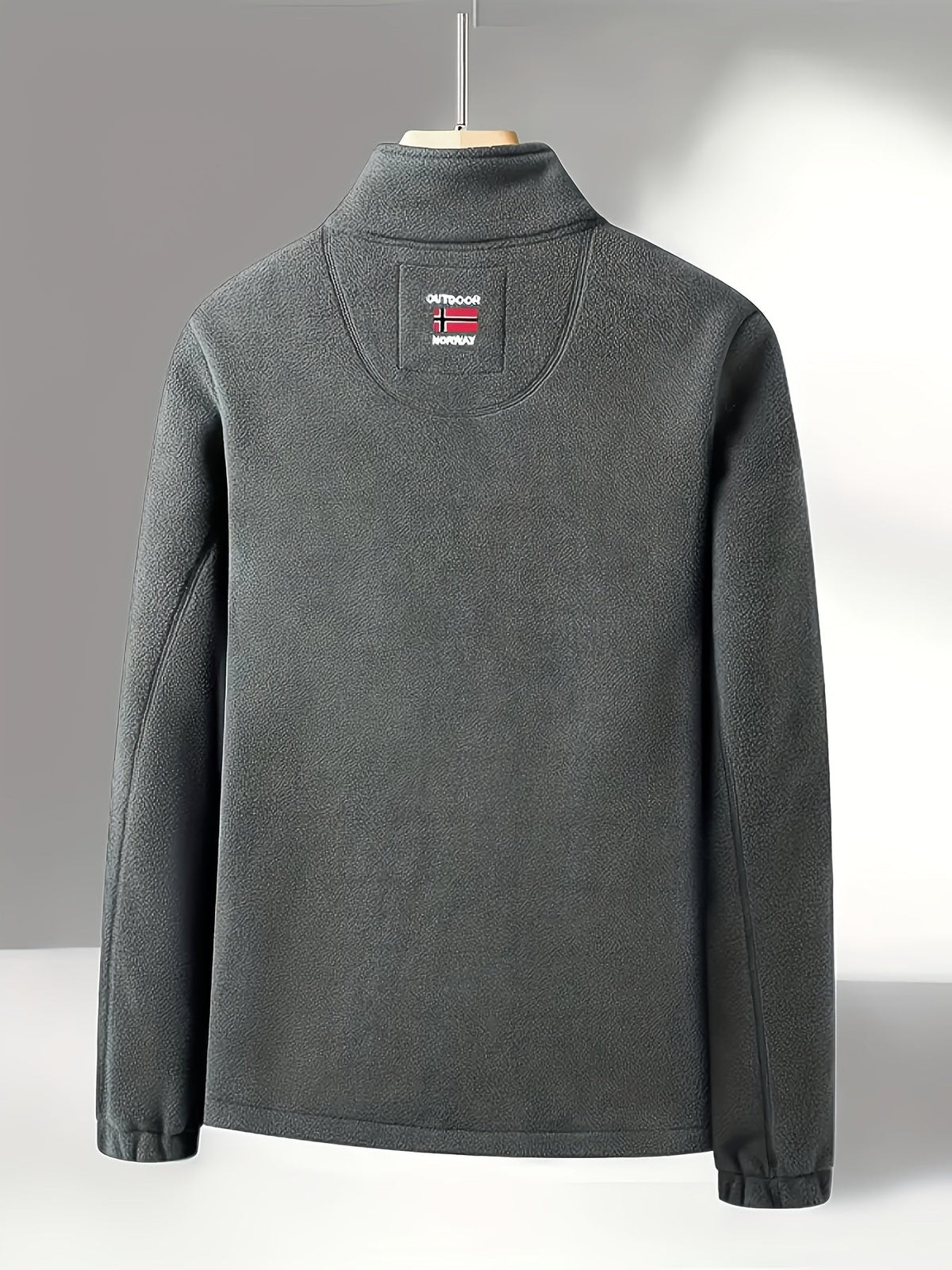 Warme Fleecejacke für Herren mit Stehkragen, Reißverschlusstaschen und Fleecefutter, Ansicht 16