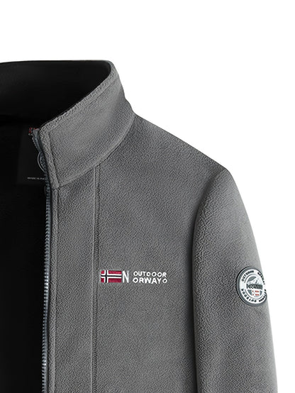 Warme Fleecejacke für Herren mit Stehkragen, Reißverschlusstaschen und Fleecefutter, Ansicht 17