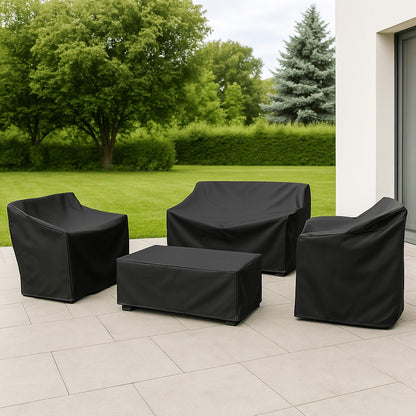 Wasserabweisende Abdeckhaube aus Polyester mit UV-Schutz für Gartenmöbel und Sitzgruppen, Ansicht 5