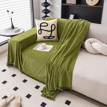Wasserabweisender Sofaüberwurf aus Chenille mit Fransenkante, maschinenwaschbar für Sofa und Couch, Ansicht 7