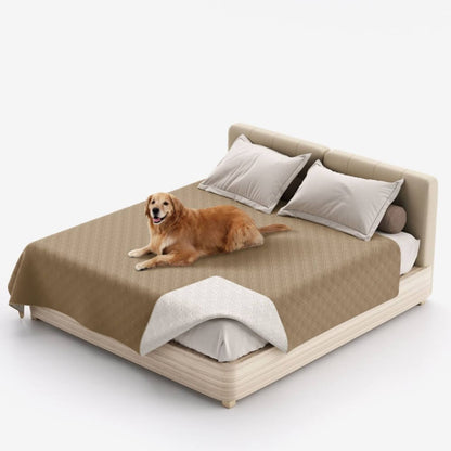 Wasserdichte Haustierdecke aus Polyester als Möbelschutz für Sofa, Bett und Autositz in Kaffeebraun