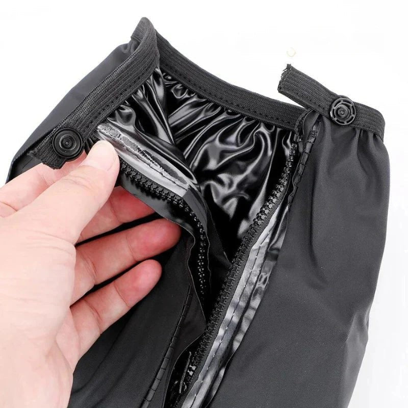 Wasserdichte Schuhüberzieher mit rutschfester Sohle und seitlichem Reißverschluss für Regen und Schnee, Ansicht 5