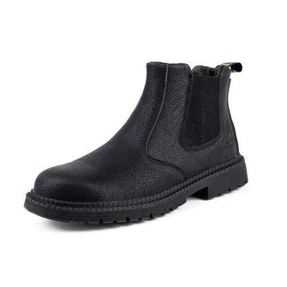 Wasserdichte Sicherheitsstiefel für Herren mit Stahlkappe, PU-Obermaterial und rutschfester Gummisohle, Ansicht 5