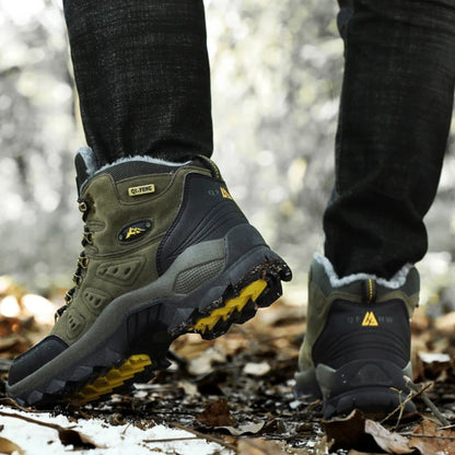 Wasserdichte Trekkingschuhe aus Wildleder-Optik mit rutschfester Profilsohle und Knöchelstütze, Ansicht 4