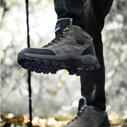 Wasserdichte Trekkingschuhe aus Wildleder-Optik mit rutschfester Profilsohle und Knöchelstütze, Ansicht 8