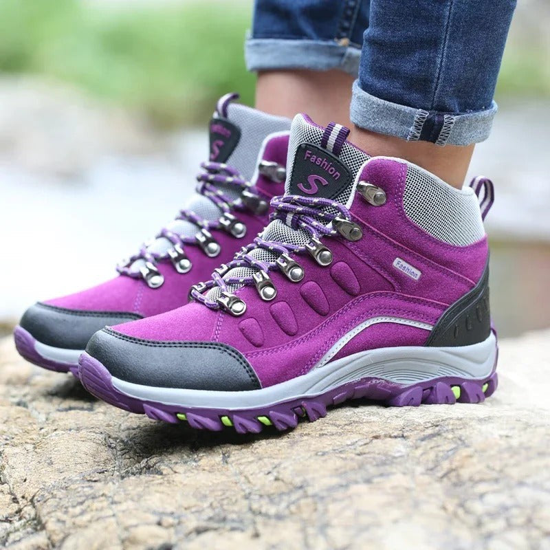 Wasserdichte Wanderschuhe mit griffiger Profilsohle und atmungsaktivem Obermaterial für Damen und Herren, Ansicht 5