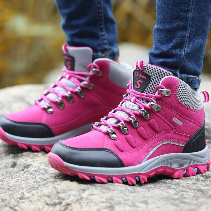 Wasserdichte Wanderschuhe mit griffiger Profilsohle und atmungsaktivem Obermaterial für Damen und Herren, Ansicht 6