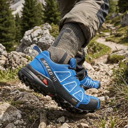 Wasserdichte Wanderschuhe mit rutschfester Gummisohle und Schnellschnürung für Trekking und Trail, Ansicht 7