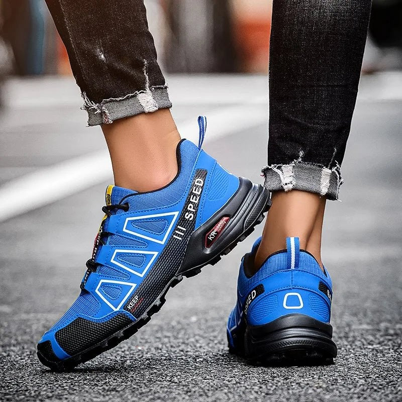 Wasserdichte Wanderschuhe mit rutschfester Gummisohle und Schnellschnürung für Trekking und Trail, Ansicht 8