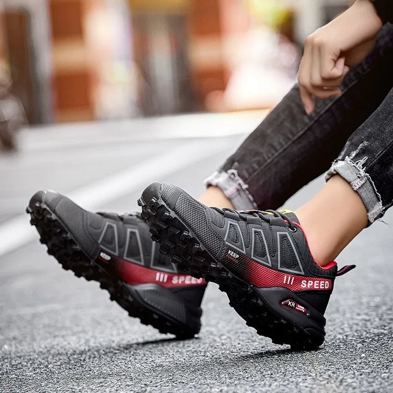 Wasserdichte Wanderschuhe mit rutschfester Gummisohle und Schnellschnürung für Trekking und Trail, Ansicht 10