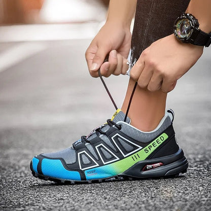 Wasserdichte Wanderschuhe mit rutschfester Gummisohle und Schnellschnürung für Trekking und Trail, Ansicht 13