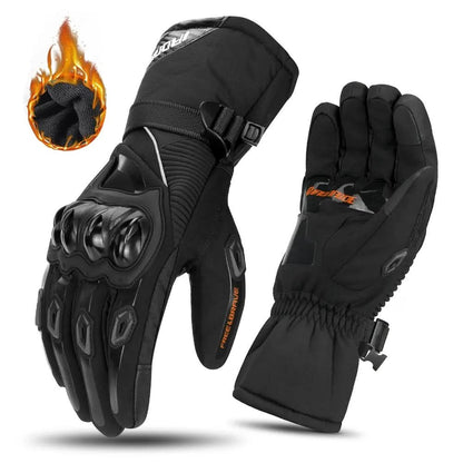 Wasserdichte Winter-Motorradhandschuhe mit 3-Lagen-Fleece-Isolierung, Reflektoren und Touchscreen-Funktion, Ansicht 5