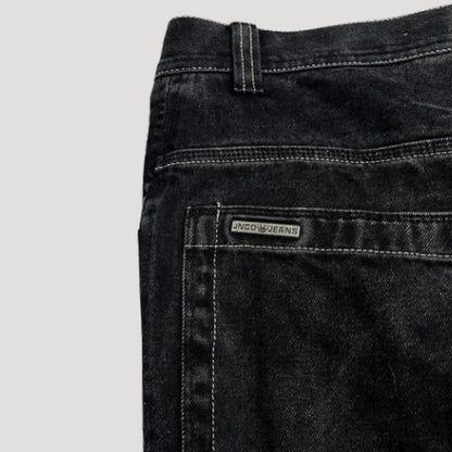Weite Baggy-Jeans aus Denim mit hoher Taille und Totenkopf-Stickerei im Retro-Look, Ansicht 5