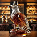 Whiskykaraffe aus Borosilikatglas in Adler-Form als Dekanter für Bar und Wohnzimmer