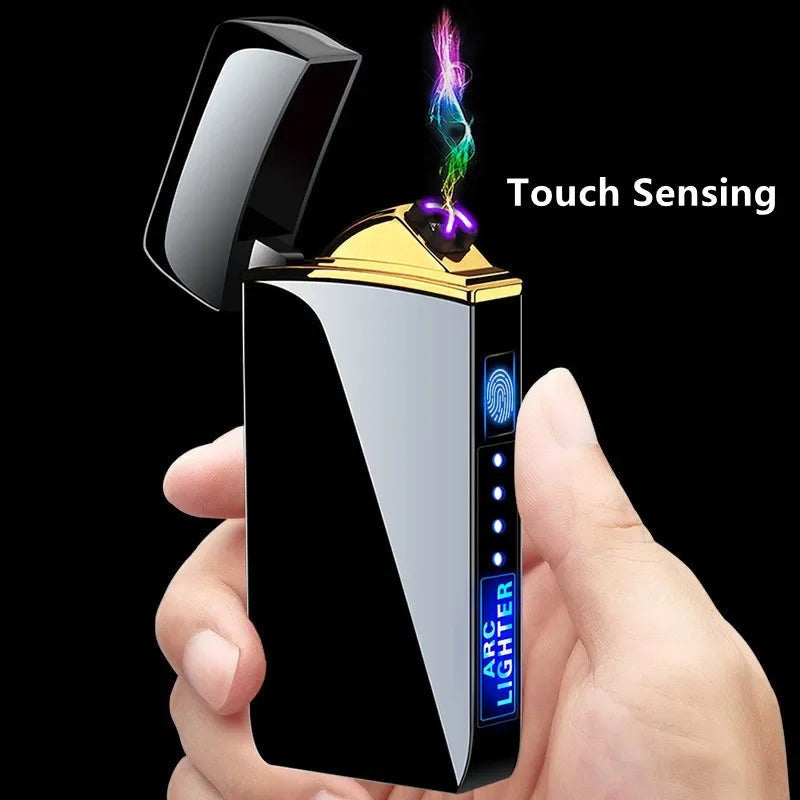 Wiederaufladbares Lichtbogen-Feuerzeug mit USB-Ladung, Touch-Sensor und Akkuanzeige, Ansicht 21
