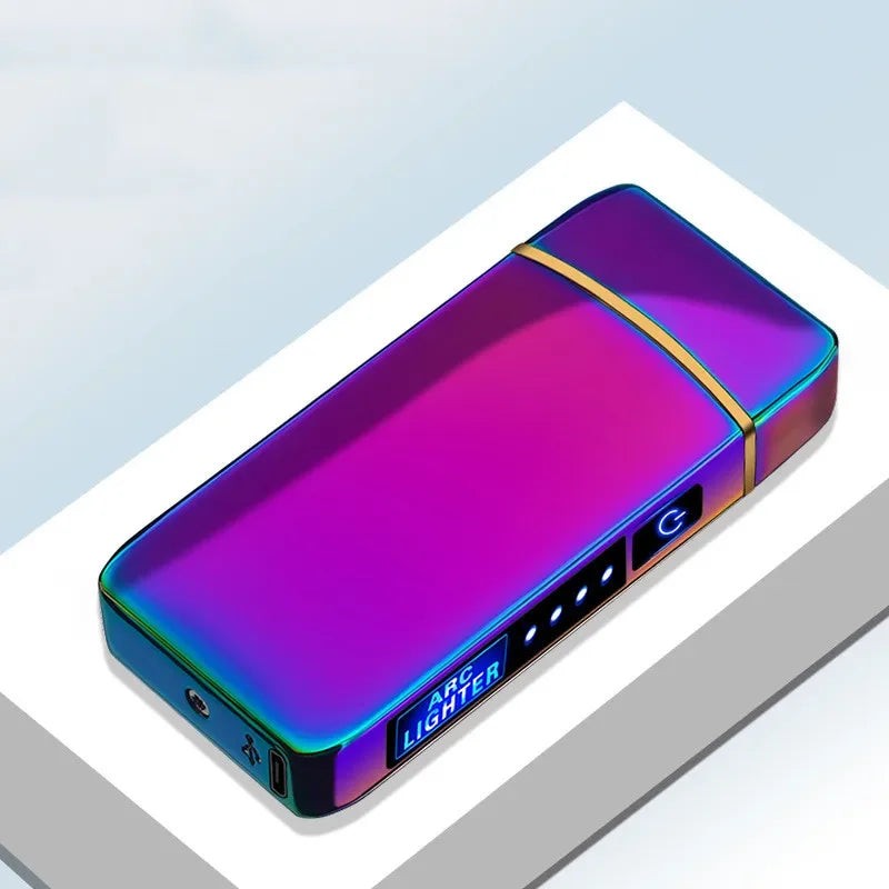 Wiederaufladbares Lichtbogen-Feuerzeug mit USB-Ladung, Touch-Sensor und Akkuanzeige, Ansicht 6